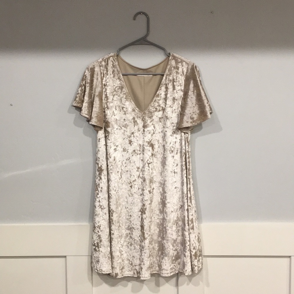 Crushed Velvet Dress